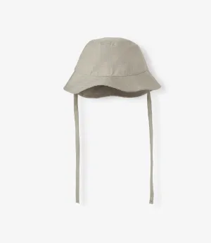 Olive Green Linen Bucket Hat