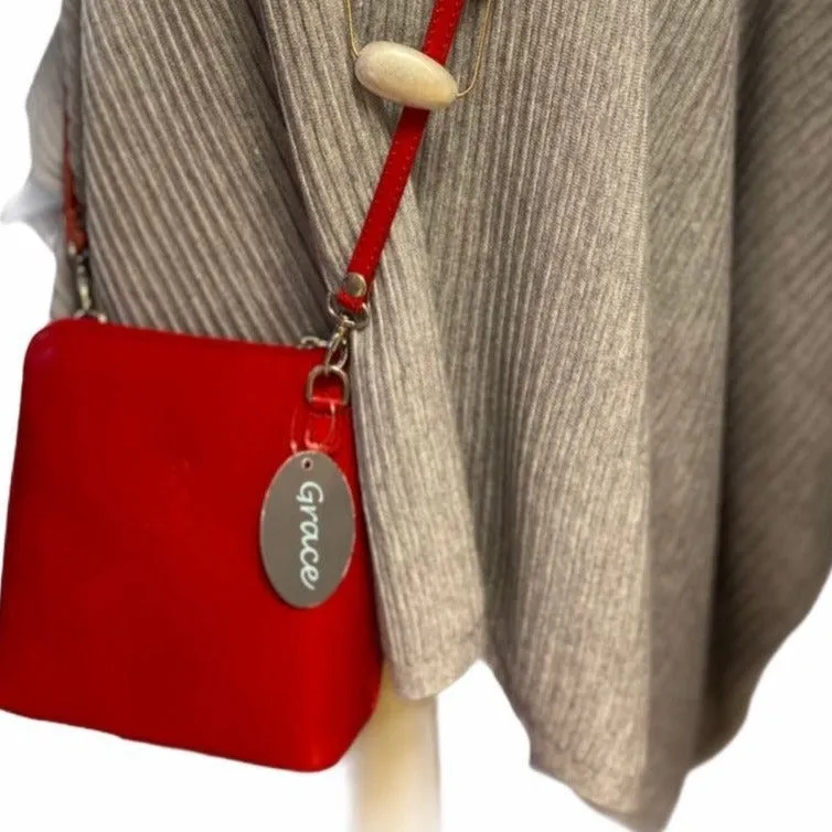 OLIVIA  Small Italian leather cross body bag