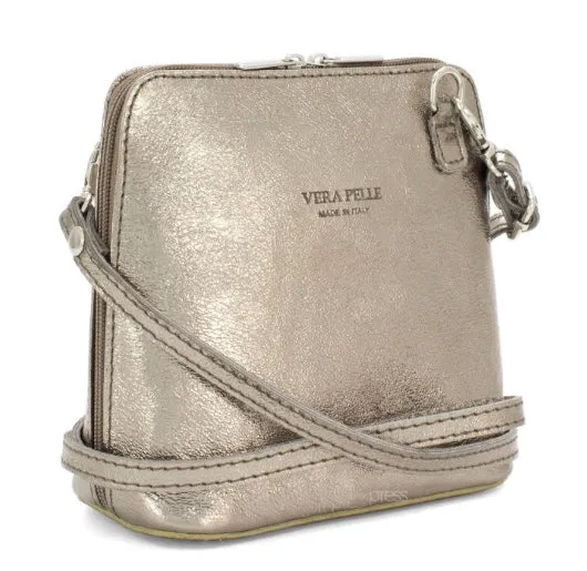 OLIVIA  Small Italian leather cross body bag