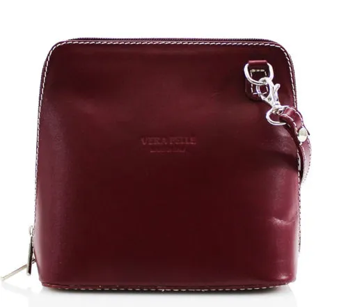 OLIVIA  Small Italian leather cross body bag