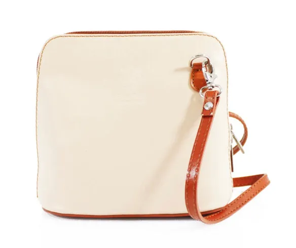 OLIVIA  Small Italian leather cross body bag