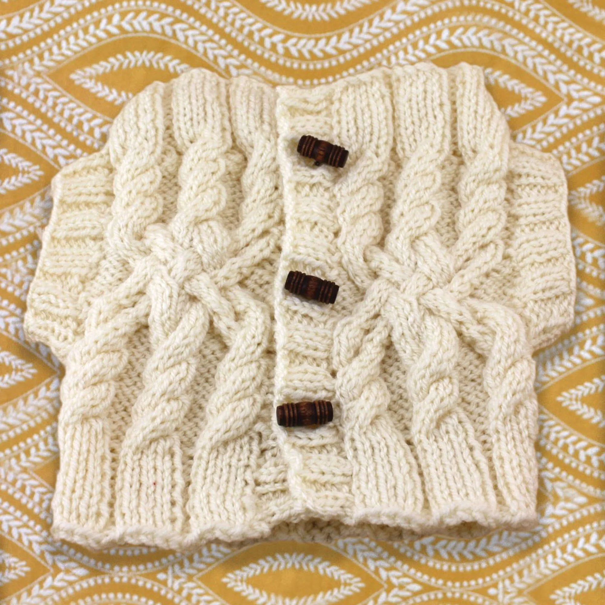 Patons Knit Aran Sweater Tea Cozy