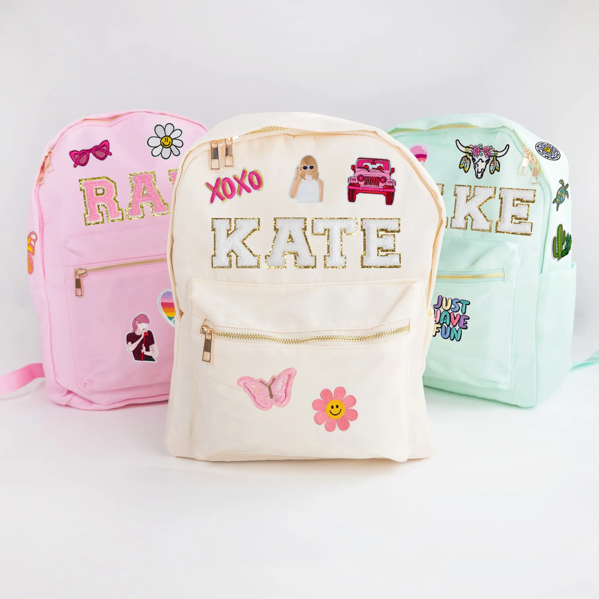 Personalized Kids Backpack with Patches
