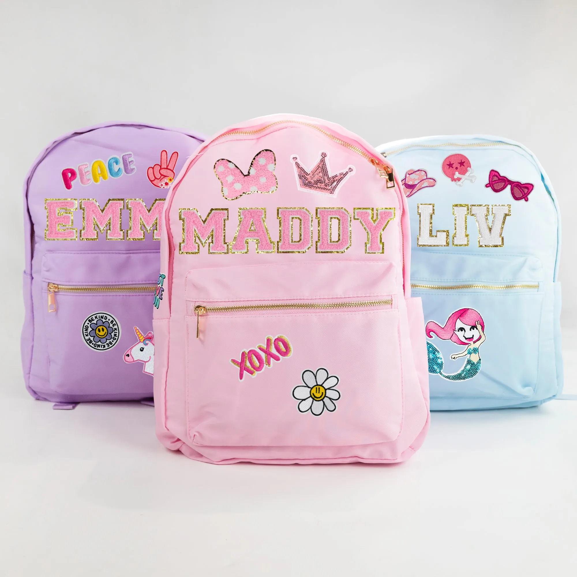 Personalized Kids Backpack with Patches