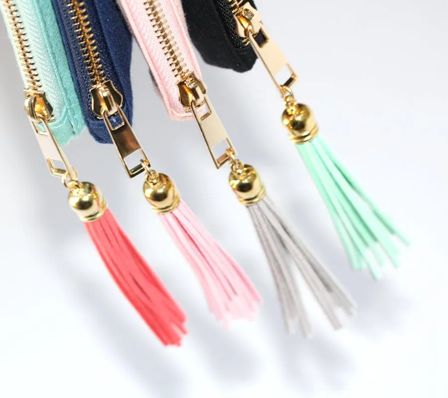 Personalized makeup bag with tassel set of 6 7 8 custom cosmetic bag toiletry monogram bridal bag wedding bridesmaid travel pouch -CMB4BHTV