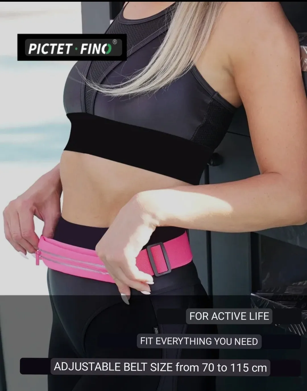 Pictet Fino Outdoor Sport Single Waist Bag Personal Anti-Theft Cell Phone Pocket RH05