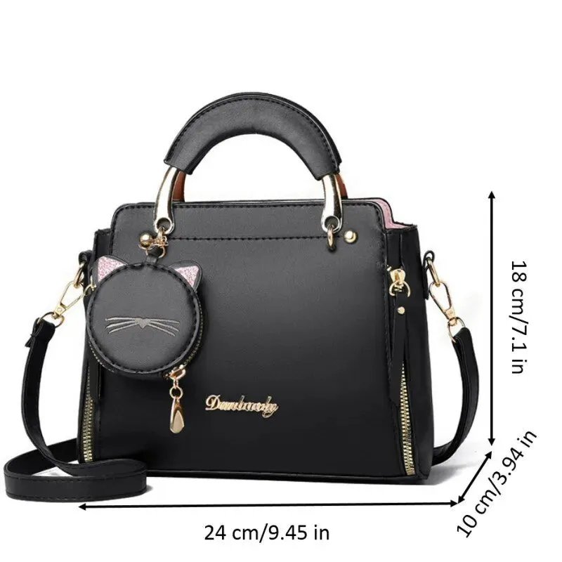 Playful Cat Satchel: Whimsical Chic