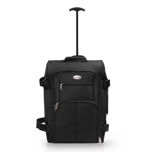 Purple Cabin approved suitcase trolley bag | Lightweight and foldable carry on hand luggage | 35 litres