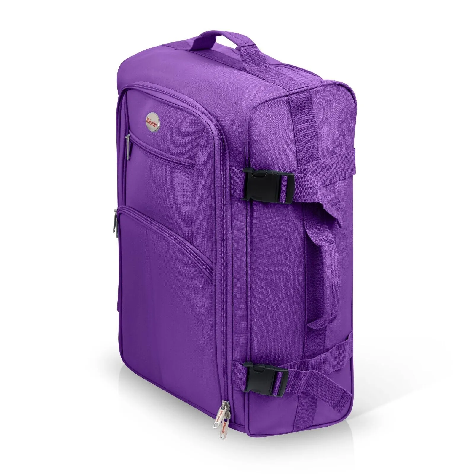 Purple Cabin approved suitcase trolley bag | Lightweight and foldable carry on hand luggage | 35 litres