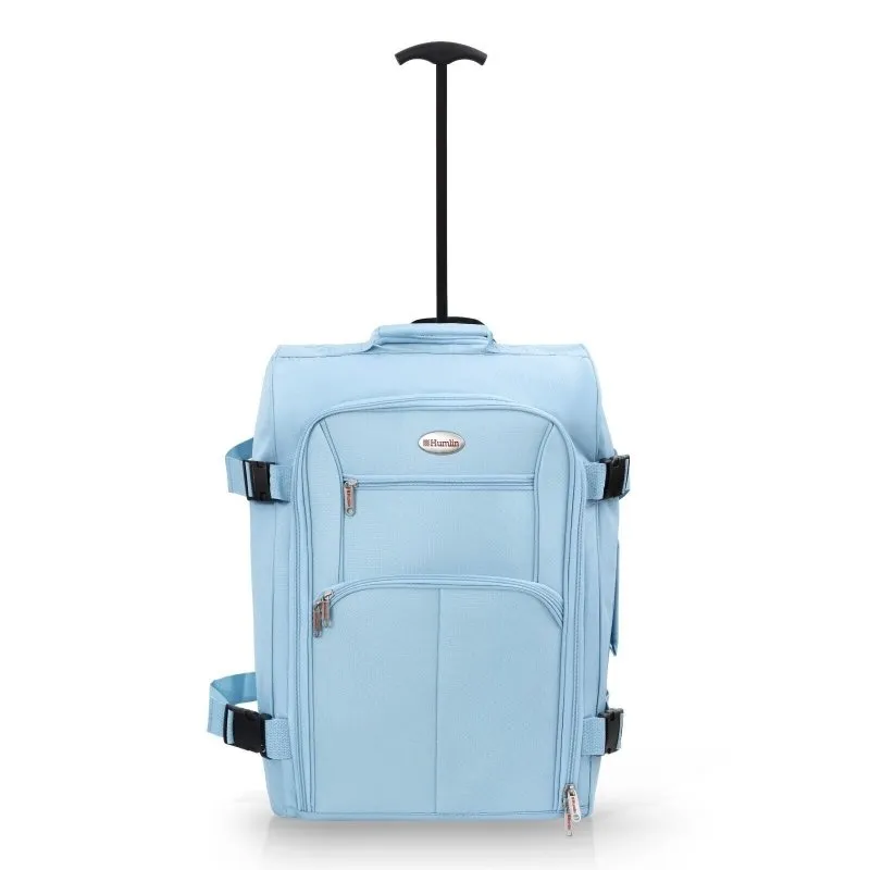 Purple Cabin approved suitcase trolley bag | Lightweight and foldable carry on hand luggage | 35 litres