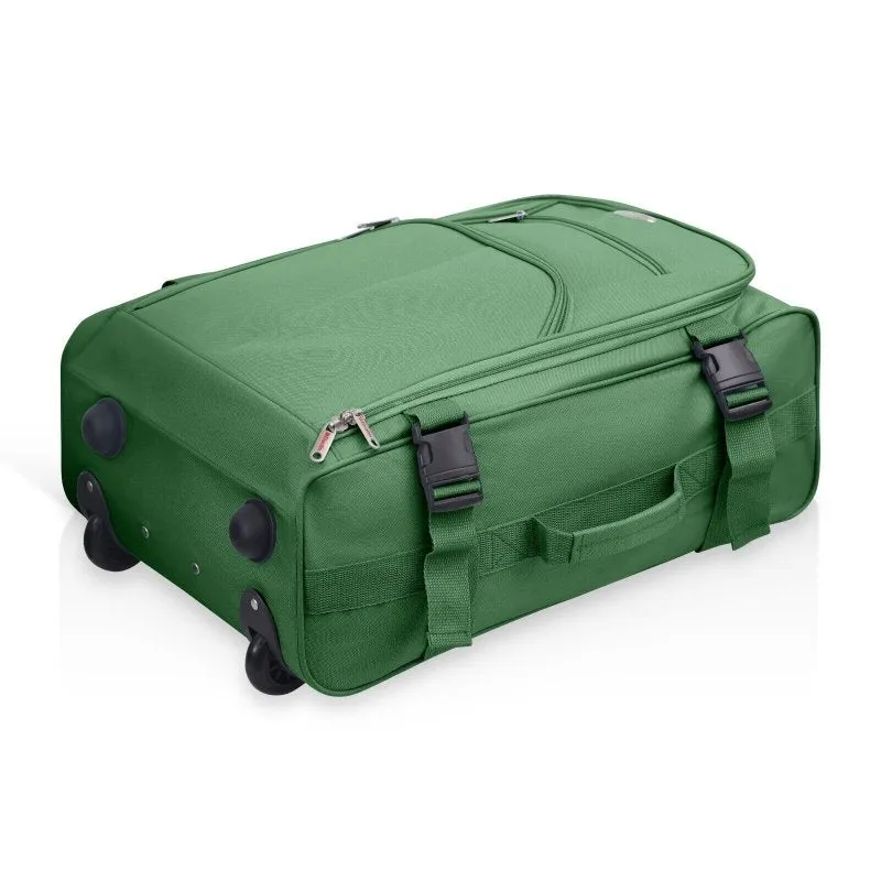 Purple Cabin approved suitcase trolley bag | Lightweight and foldable carry on hand luggage | 35 litres