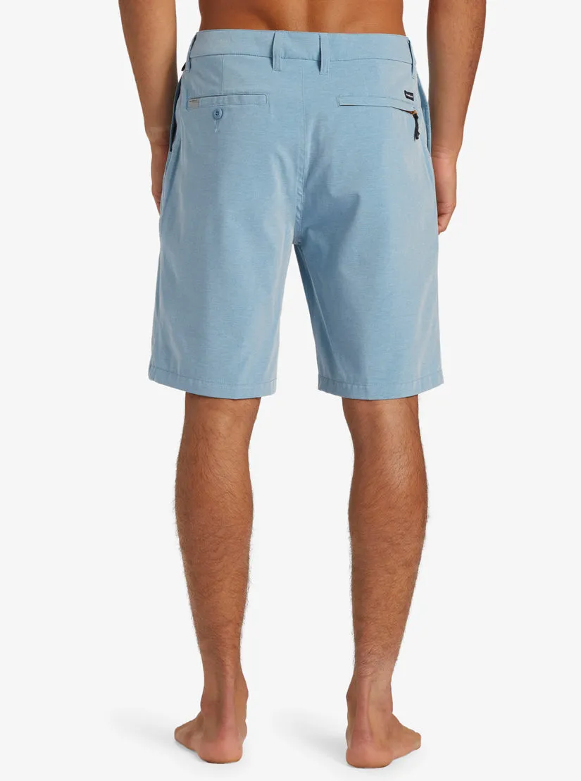 Quiksilver Everyday Union Heather Amphibian 20" Hybrid Shorts - Blue Shadow
