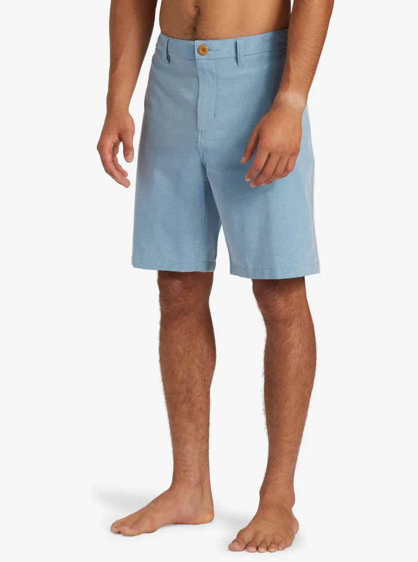 Quiksilver Everyday Union Heather Amphibian 20" Hybrid Shorts - Blue Shadow