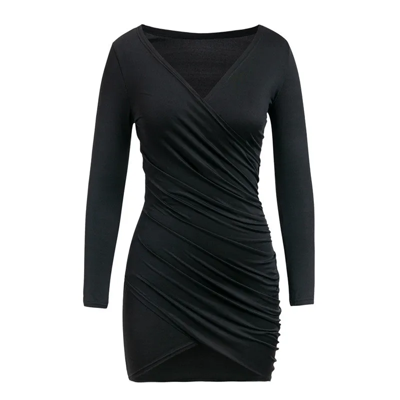 Red knitted off shoulder Women long sleeve plus size bodycon mini
