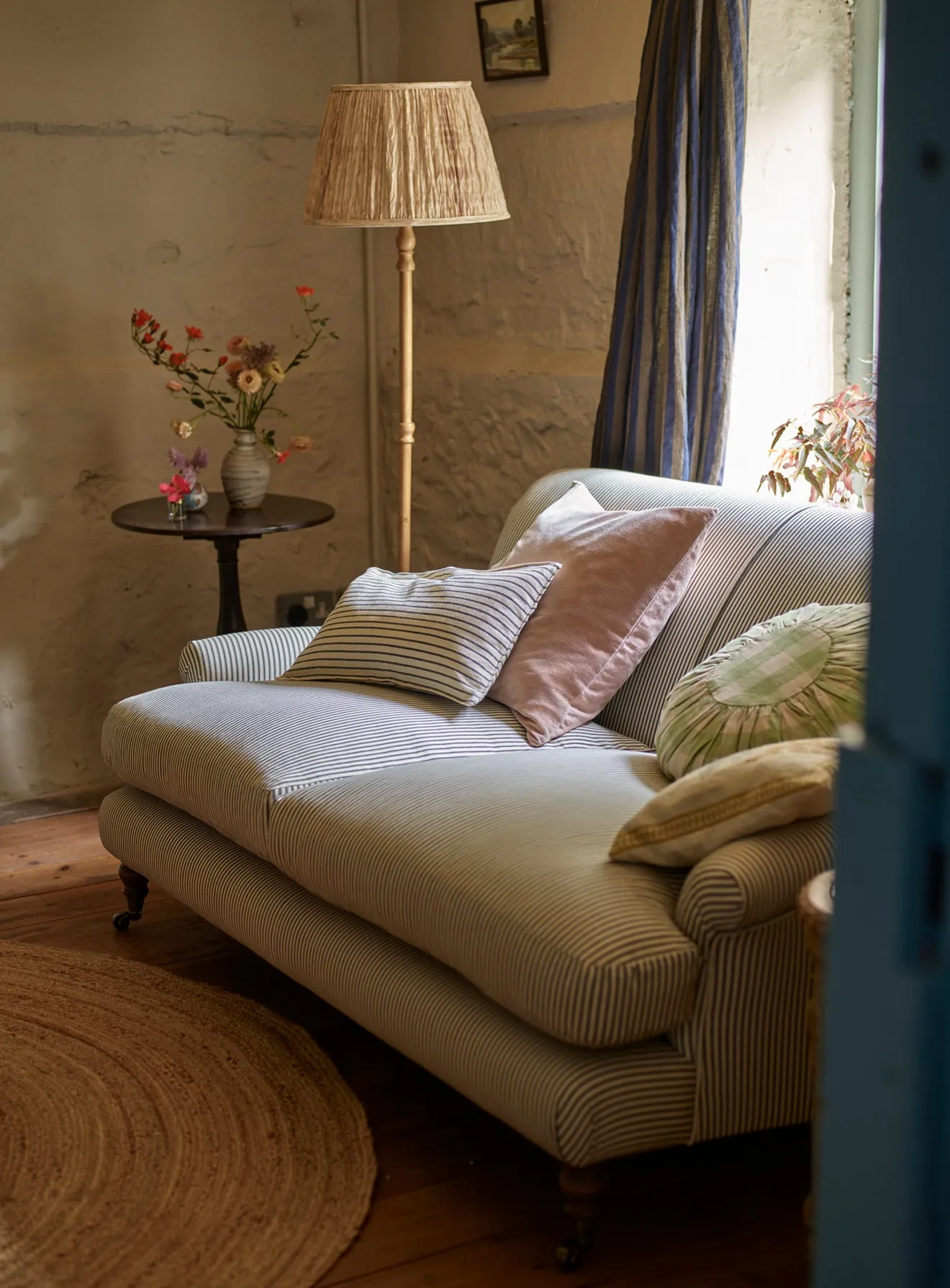 Remy Sofa, Two Seater, Rust Linen