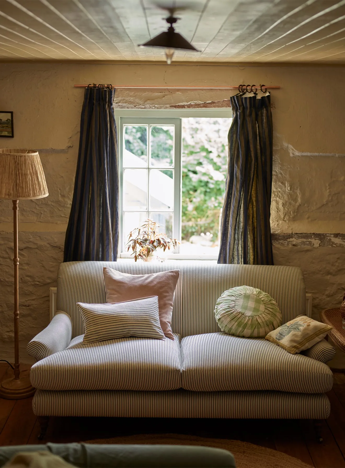 Remy Sofa, Two Seater, Rust Linen