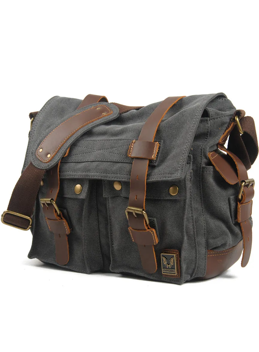 Retro Canvas Messenger Bag Casual Satchel