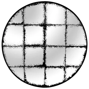 Round Window Antique Style Mirror 90cm