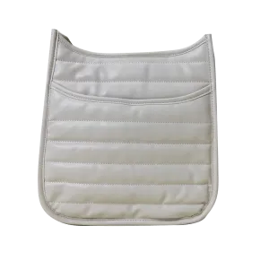 Sarah Quilted Faux Leather Messenger - No Strap
