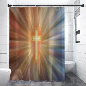 Shining Cross Shower curtain 90(gsm)