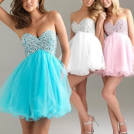 SHINING RHINSTONE CUTE DRESS FOR GIRLS