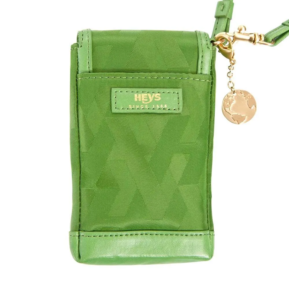 Signature Jacquard Phone Holder - Green