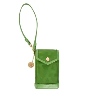 Signature Jacquard Phone Holder - Green