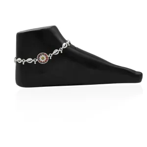 Silver Gorgeous Curly Anklet