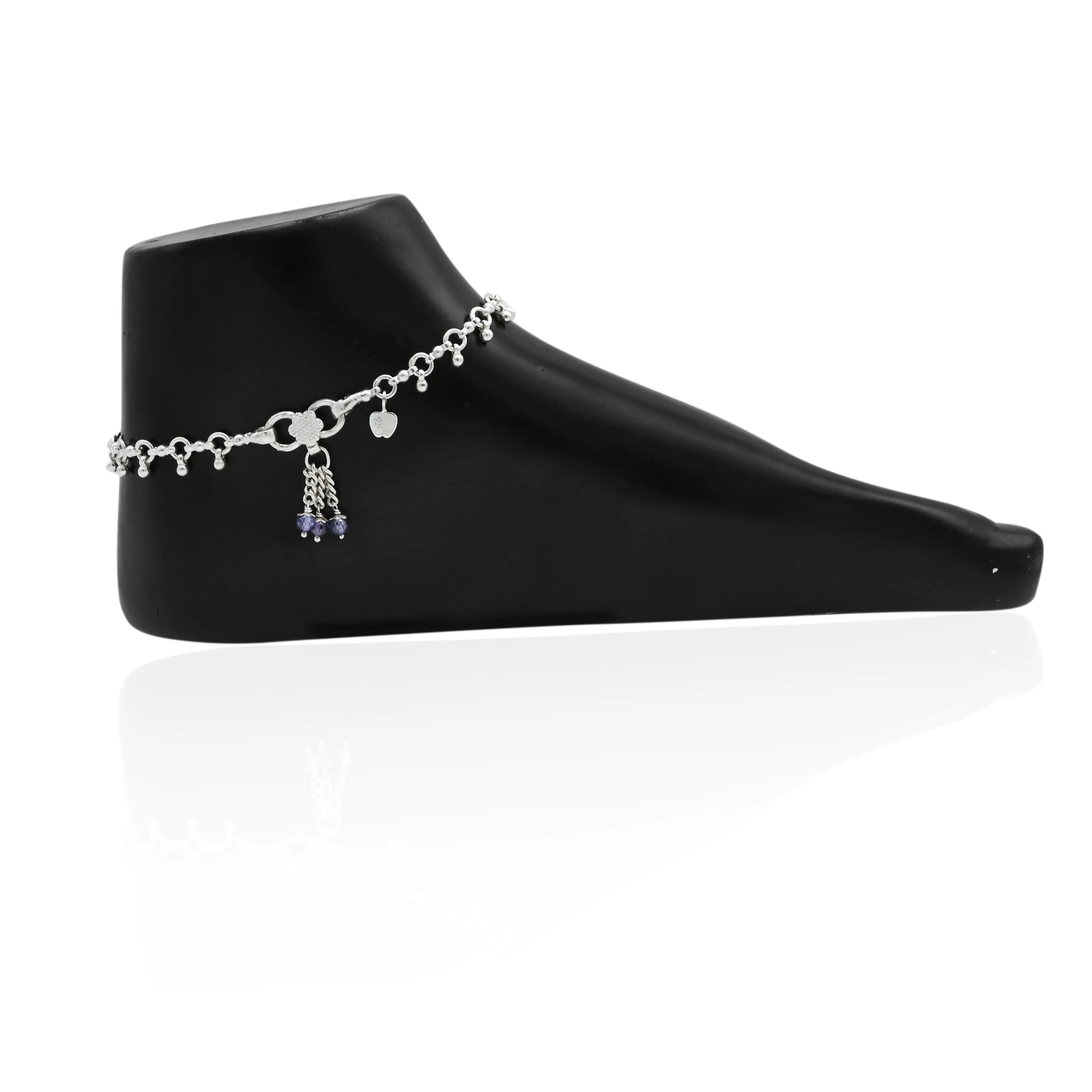 Silver Gorgeous Curly Anklet