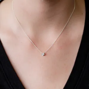 Silver Small Aurora Diamond Necklace