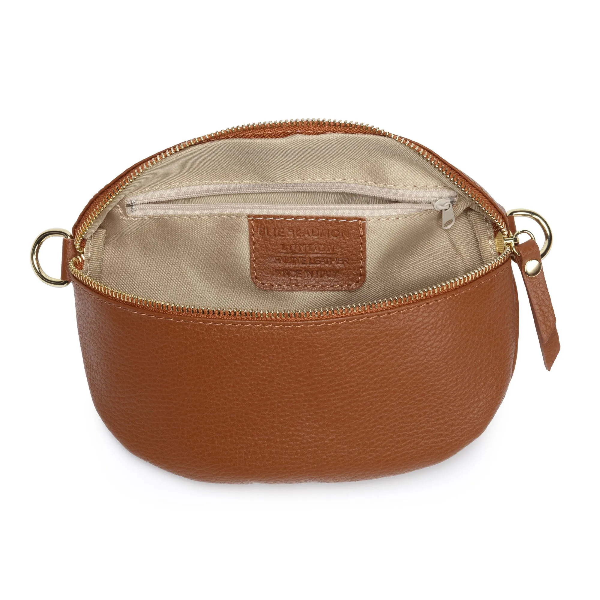 Sling Bag - Tan with Leopard Strap