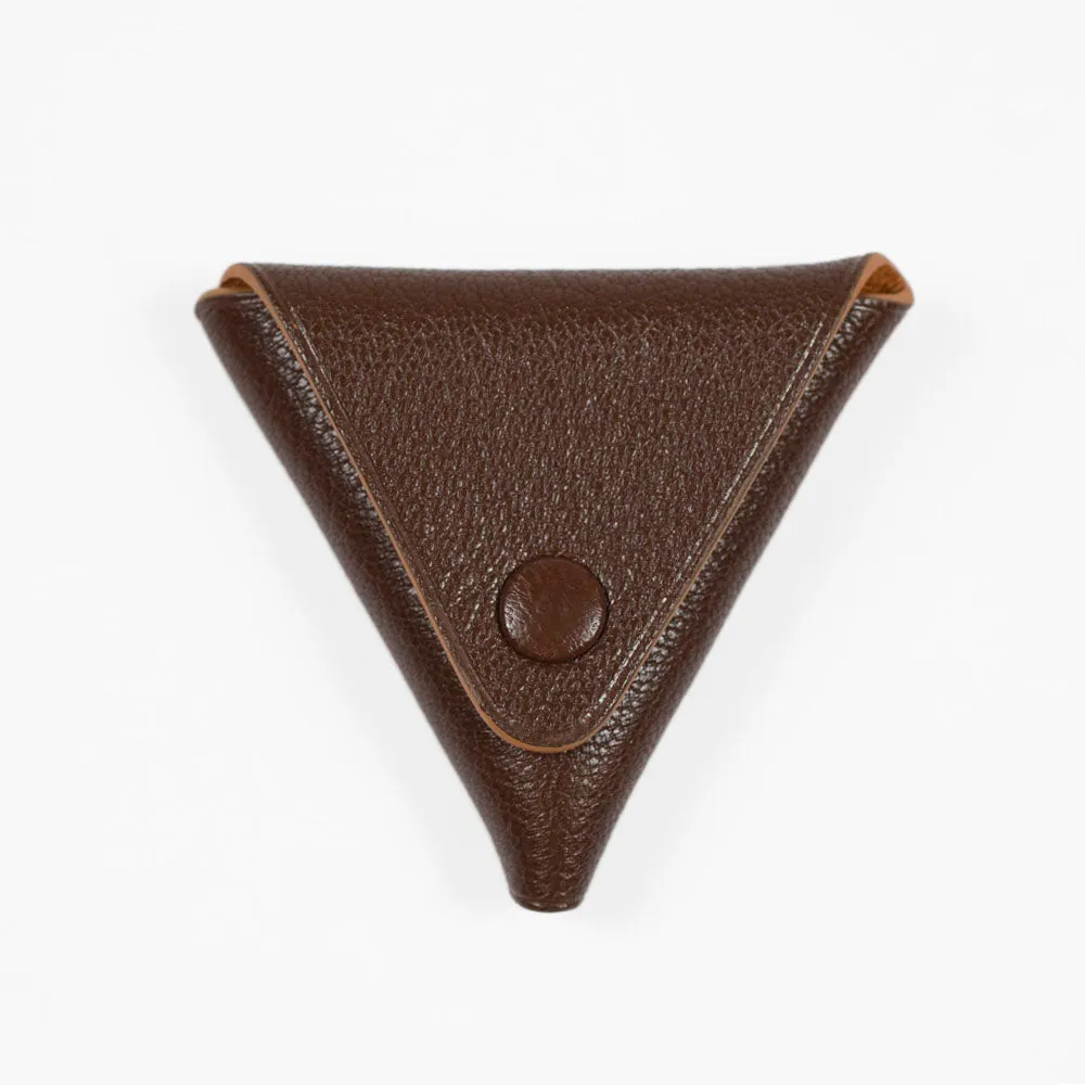 Soft origami coin case, Teck brown goatskin