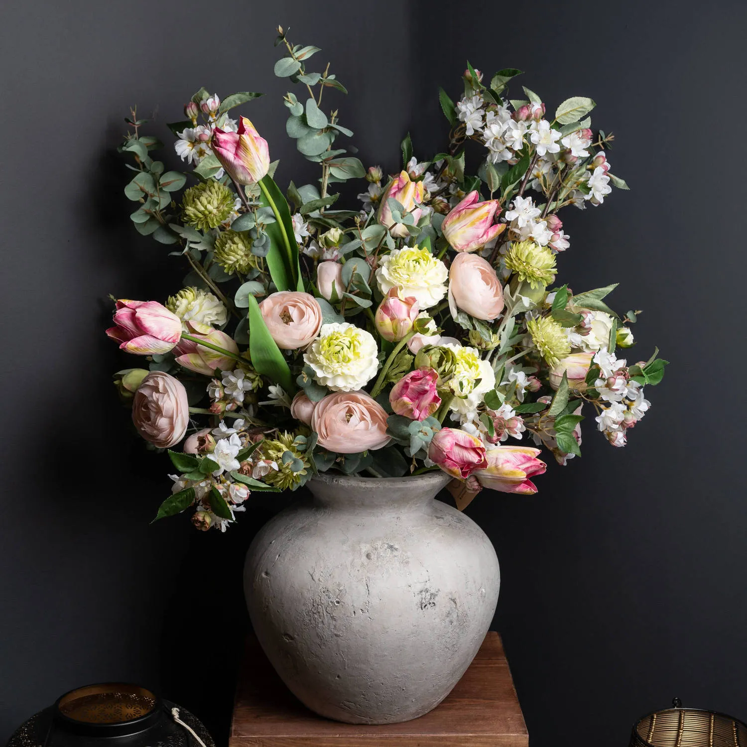 Sophia Antique White Vase