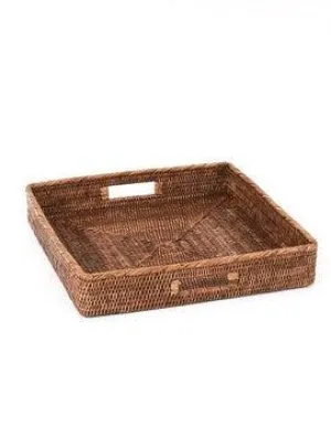 Square Tray Inside Handles | Antique