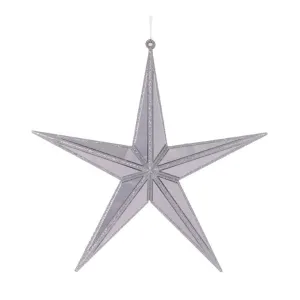 Star Hanging 5 Point Silver 27cm