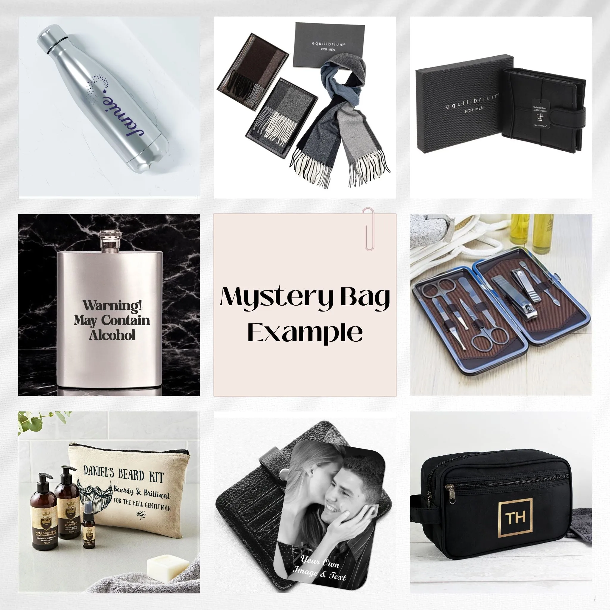 Stylish Men's Personalised Mystery Gift Bag