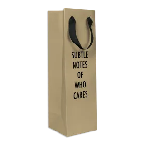 Subtle Notes Wine Bag