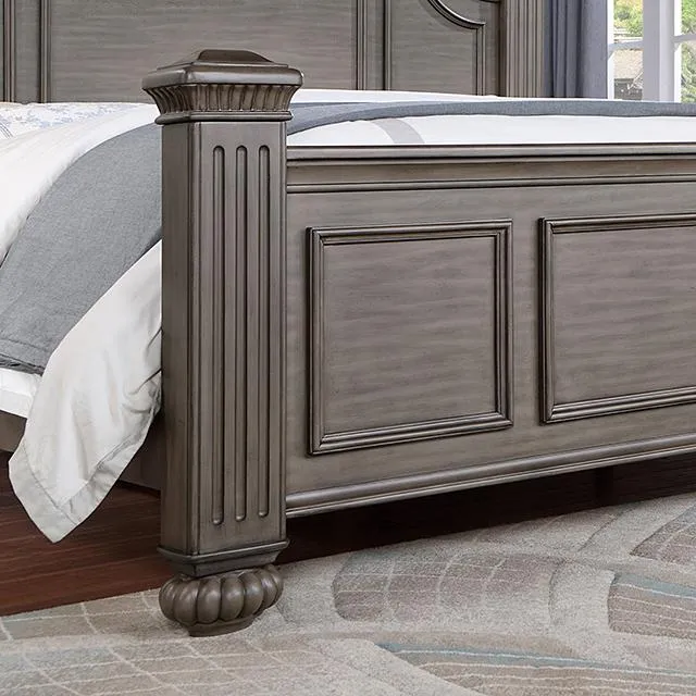 SYRACUSE Cal.King Bed, Gray