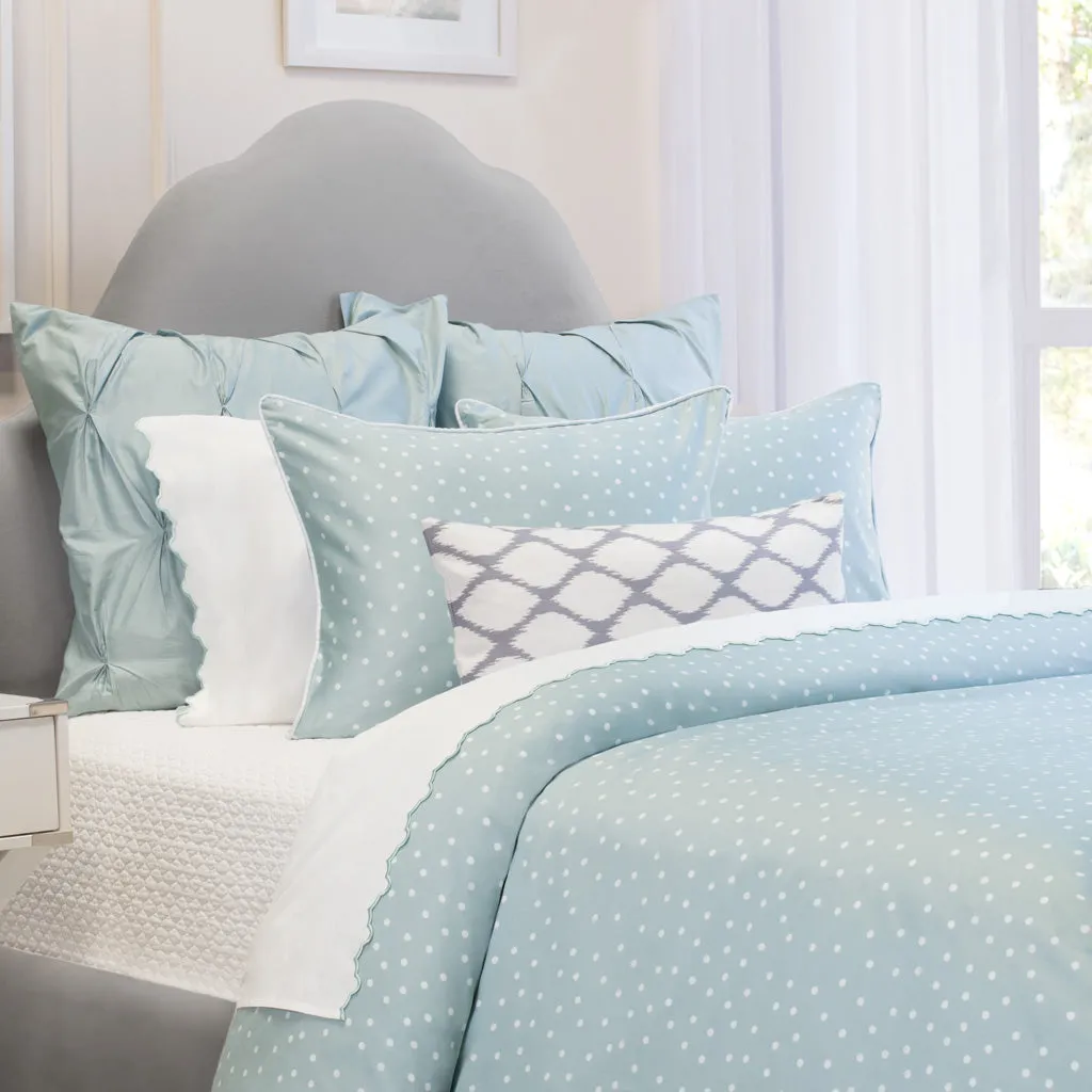 The Grey and White Raindrop Throw Pillow