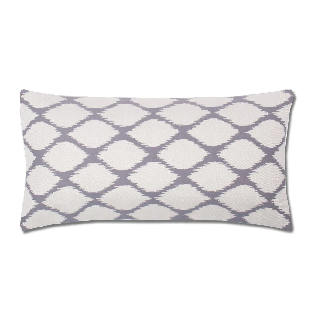 The Grey and White Raindrop Throw Pillow