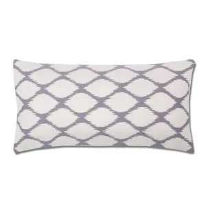 The Grey and White Raindrop Throw Pillow