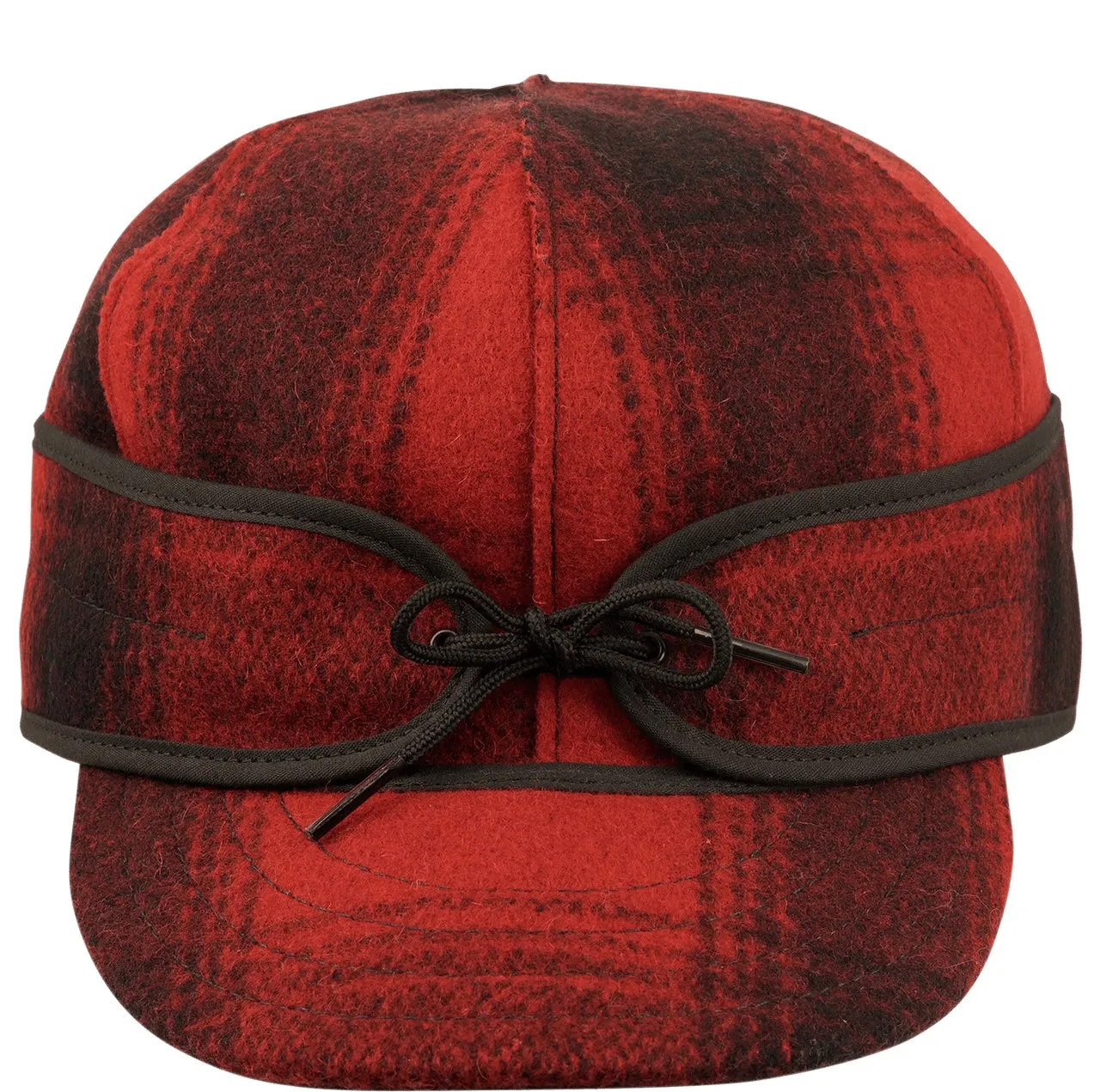 The Original Stormy Kromer Cap - Red Black Plaid