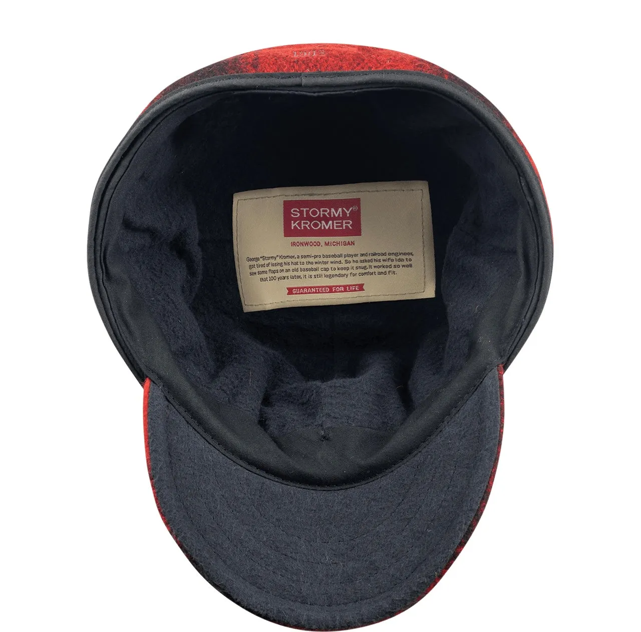The Original Stormy Kromer Cap - Red Black Plaid