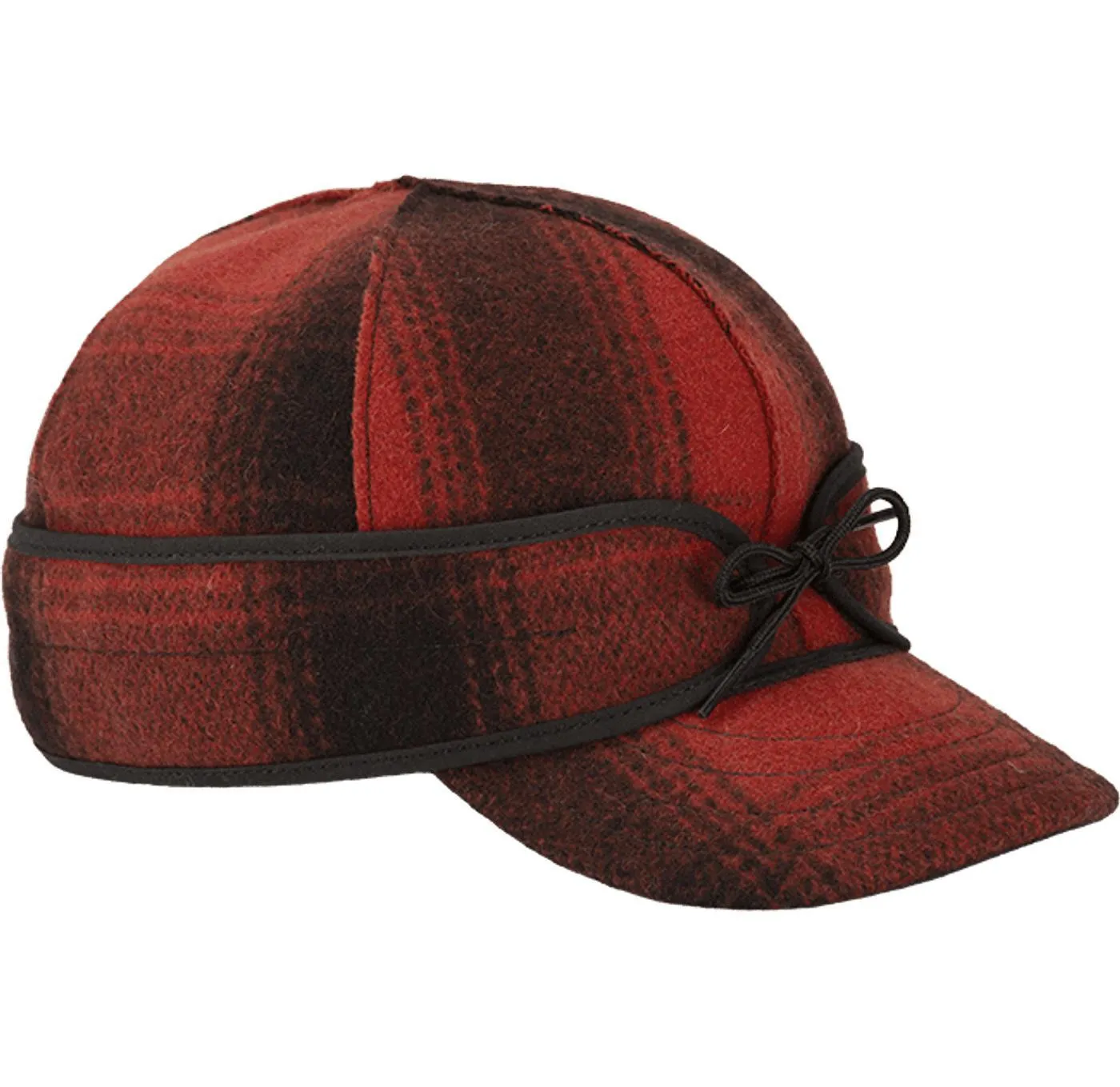 The Original Stormy Kromer Cap - Red Black Plaid