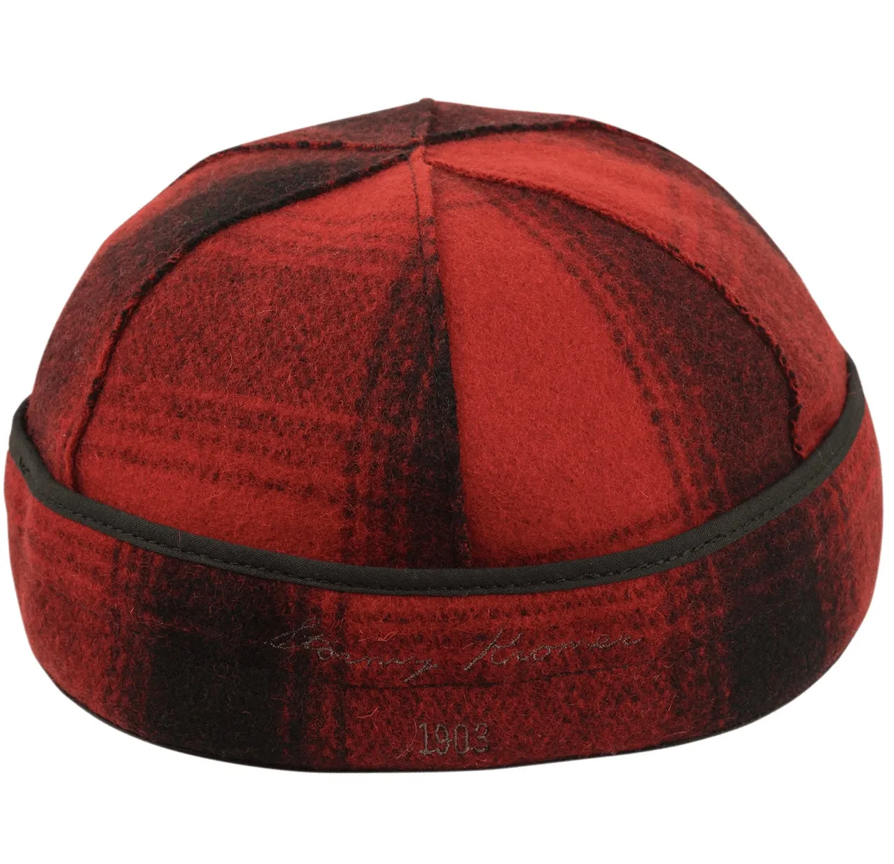 The Original Stormy Kromer Cap - Red Black Plaid