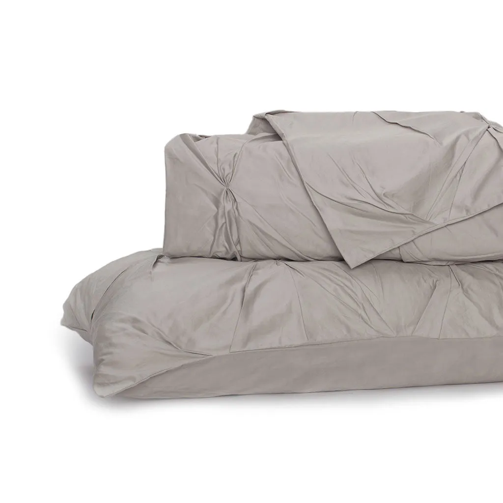 The Valencia Dove Grey Pintuck