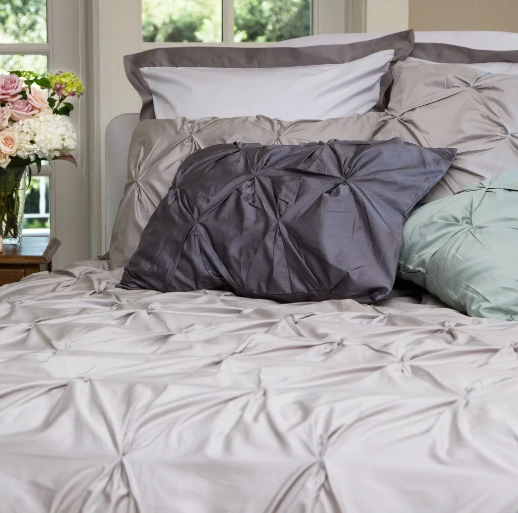 The Valencia Dove Grey Pintuck