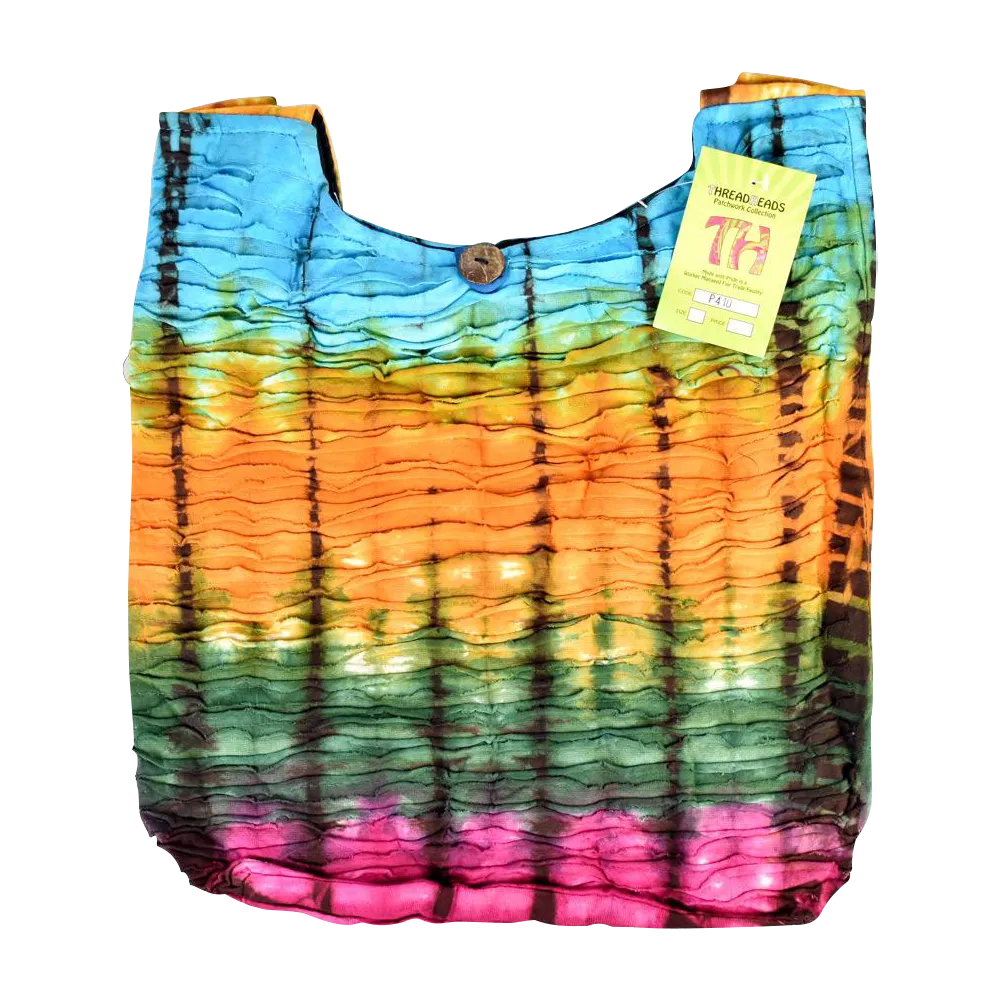 ThreadHeads Tie-Dye Ribbed Textured Streaks Bag