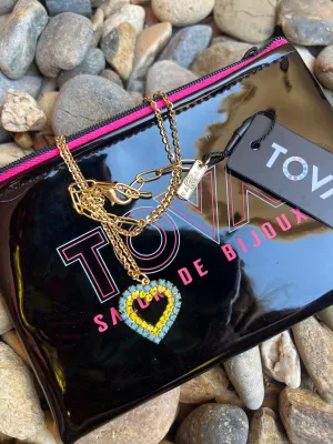 TOVA - Double Heart Necklace