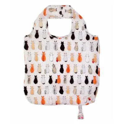 Ulster Weavers Roll Up Shopping Bag Cats in Waiting